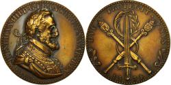 World Coins - France, Medal, Henri IV, Duo Protegit Unus, Restrike, , Bronze