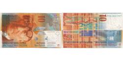 World Coins - Switzerland, 10 Francs, EF(40-45)