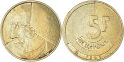 World Coins - Coin, Belgium, 5 Francs, 5 Frank, 1989
