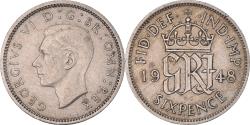 World Coins - Coin, Great Britain, George VI, 6 Pence, 1948, , Copper-nickel, KM:862