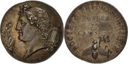 World Coins - France, Token, Paris, Société Philotechnique, 1795, Silver, Andrieu