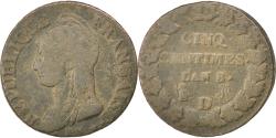 World Coins - Coin, France, Dupré, 5 Centimes, 1799, Lyon, , Bronze, KM:640.5