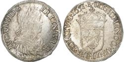 World Coins - France, Louis XIV, 1/2 Écu à la mèche longue, 1651, Bayonne, Silver