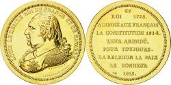 World Coins - France, Medal, Les rois de France, Louis XVIII, , Copper-Nickel Gilt