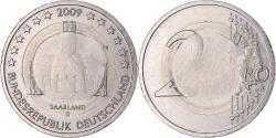 World Coins - Germany, 2 Euro, Saarland, 2009, Munich, error wrong core, , Bi-Metallic
