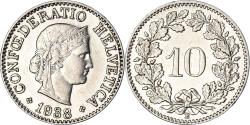 World Coins - Coin, Switzerland, 10 Rappen, 1938