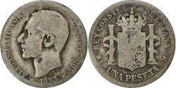 World Coins - Spain, Alfonso XII, Peseta, 1883, Madrid, Silver, , KM:686