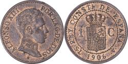 World Coins - Coin, Spain, Alfonso XIII, Centimo, 1906, Madrid, , Bronze, KM:726