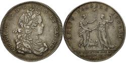 World Coins - France, Token, Louis XV, Réunion des Marchands de Rouen, 1719,