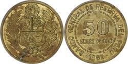 World Coins - Peru, 50 Soles, 1982, Lima, Aluminum-Bronze, , KM:273