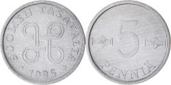 World Coins - Coin, Finland, 5 Pennia, 1986