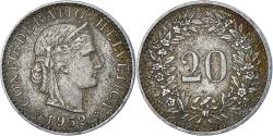 World Coins - Coin, Switzerland, 20 Rappen, 1952