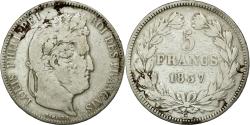 World Coins - Coin, France, Louis-Philippe, 5 Francs, 1837, Lille, , Silver