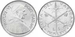 World Coins - VATICAN CITY, Paul VI, 5 Lire, 1967, Aluminum, , KM:94