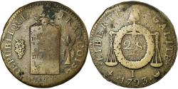 World Coins - Coin, France, 2 sols aux balances daté, 2 Sols, 1793, Limoges,