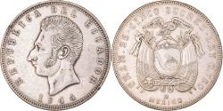World Coins - Coin, Ecuador, Antonio José de Sucre, 5 Sucres, 1944, Mexico,