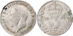 World Coins - Great Britain, George V, 3 Pence, 1917, , Silver, KM:813