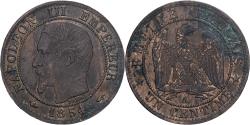 World Coins - France, Napoleon III, 1 Centime, 1854, Paris, Bronze, , Gadoury:86