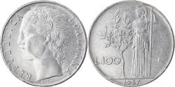 World Coins - Coin, Italy, 100 Lire, 1957, Rome, , Stainless Steel, KM:96.1