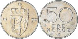 World Coins - Coin, Norway, 50 Öre, 1977