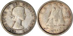 World Coins - Coin, Canada, Elizabeth II, 10 Cents, 1955, Royal Canadian Mint, Ottawa