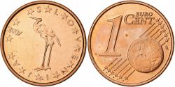 World Coins - Slovenia, Centime, 2007, Vantaa, Copper Plated Steel,