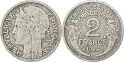 World Coins - Coin, France, Morlon, 2 Francs, 1945, Castelsarrasin, , Aluminum