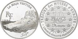 World Coins - France, 10 Francs / 1 1/2 Euro, La Maja Vestida, 1996, Monnaie de Paris, BE