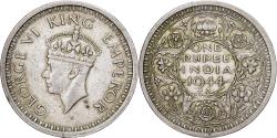 World Coins - British India, George VI, Rupee, 1944, Bombay, Silver, , KM:557.1