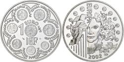World Coins - France, 1 1/2 Euro, Europa, 2002, Monnaie de Paris, BE, , Silver
