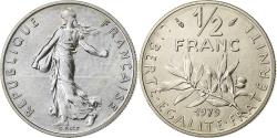 World Coins - France, 1/2 Franc, Semeuse, 1979, Monnaie de Paris, FDC, Nickel,