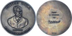 World Coins - France, Medal, Emile Zola, Le Club, Arts & Culture, , Silvered bronze