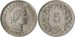 World Coins - Switzerland, 5 Rappen, 1962, Bern, Copper-nickel, , KM:26