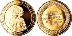 World Coins - France, Medal, Voltaire, philosophe des Lumières, History, , Vermeil