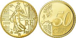 World Coins - France, 50 Euro Cent, 2010, BE, , Brass, KM:1412