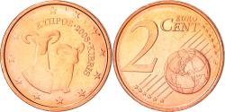 World Coins - Cyprus, 2 Euro Cent, 2008, , Copper Plated Steel, KM:79