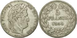 World Coins - Coin, France, Louis-Philippe, 5 Francs, 1835, Lyon, , Silver, KM:749.4