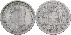 World Coins - Greece, Pavel I, 50 Lepta, 1964, Monnaie de Paris, Copper-nickel,