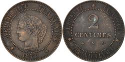 World Coins - Coin, France, Cérès, 2 Centimes, 1878, Paris, , Bronze, KM:827.1