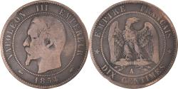 World Coins - Coin, France, Napoleon III, Napoléon III, 10 Centimes, 1854, Paris,