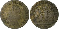 World Coins - France, Token, Sacre de Louis XV à Reims, 1723, Brass, , Feuardent:7894