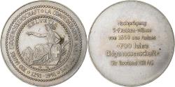 World Coins - Switzerland, Medal, 700 Ans de la Confédération, 1991, Copper-Nickel Gilt