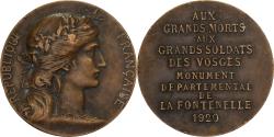 World Coins - France, Medal, Hommage aux Soldats des Vosges, Monument de la Fontenelle, 1920