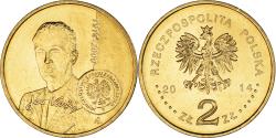 World Coins - Coin, Poland, 2 Zlote, 2014, Warsaw, Centenario del nacimiento de Jan Karski