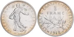 World Coins - France, Franc, Semeuse, 1918, Paris, Silver, , Gadoury:467, KM:844.1