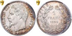 World Coins - France, Napoleon III, 1 Franc, 1859, Paris, Silver, PCGS, , Gadoury:460