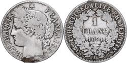 World Coins - France, Franc, Cérès, 1894, Paris, Silver, , Gadoury:465a, KM:822.1