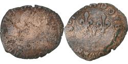 World Coins - France, Henri III, Double Tournois, 1579, La Rochelle, Copper,