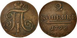 World Coins - Coin, Russia, Paul I, 2 Kopeks, 1798, Ekaterinbourg, , Copper, KM:95.3