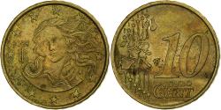 World Coins - Italy, 10 Euro Cent, Birth of Venus, 2006, Rome, , Nordic gold, KM:213
